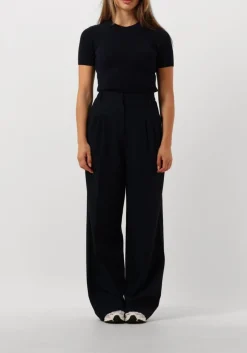 donkerblauwe herskind t-shirt doofy knit blouse