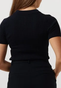 donkerblauwe herskind t-shirt doofy knit blouse