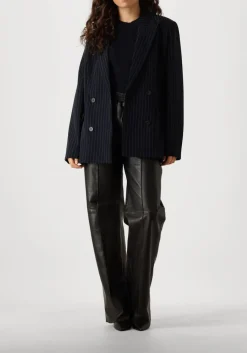 donkerblauwe herskind t-shirt doofy knit blouse