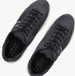 donkerblauwe hogan lage sneakers h580 allacciato h slash