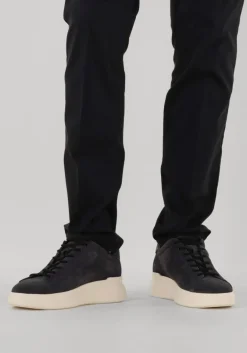 donkerblauwe hogan lage sneakers h580 allacciato h slash