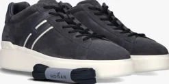 donkerblauwe hogan lage sneakers h580 allacciato h slash