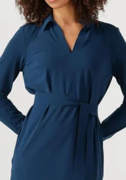 donkerblauwe japan tky midi jurk nenema