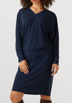 donkerblauwe japan tky midi jurk lymas