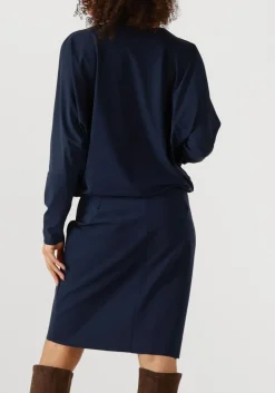 donkerblauwe japan tky midi jurk lymas