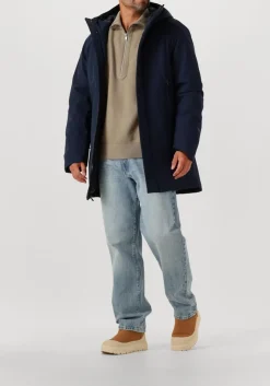 donkerblauwe krakatau parka's 125200008