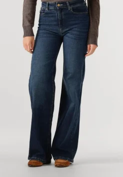 donkerblauwe lois jeans flared jeans palazzo