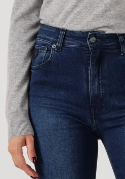 donkerblauwe lois jeans flared jeans malena