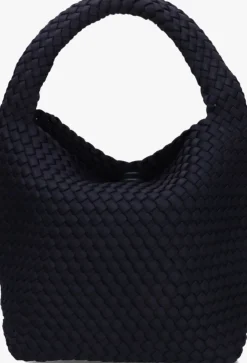 donkerblauwe marrea schoudertas bucket