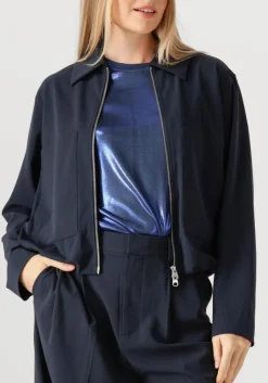 donkerblauwe mos mosh blazer mmkarmenpanamajacket
