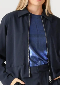 donkerblauwe mos mosh blazer mmkarmenpanamajacket