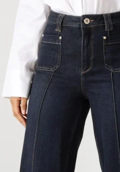 donkerblauwe mos mosh wide jeans mmcolette lyon jeans