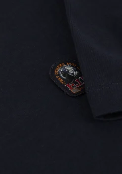 donkerblauwe parajumpers t-shirt patch tee