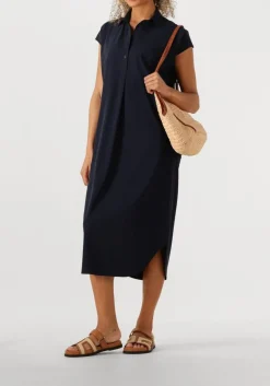 donkerblauwe penn & ink mini jurk dress