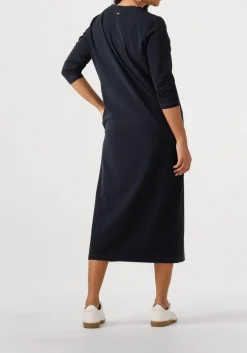 donkerblauwe penn & ink midi jurk blake