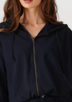 donkerblauwe penn & ink vest hoodie w25f1739