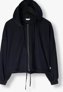 donkerblauwe penn & ink vest hoodie w25f1739