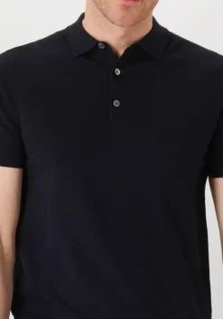 donkerblauwe profuomo polo polo short sleeve
