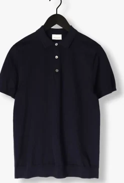 donkerblauwe profuomo polo polo short sleeve