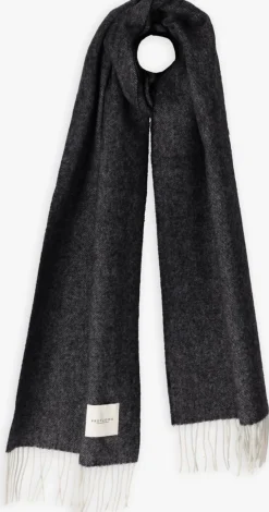 donkerblauwe profuomo sjaal scarf lambswool