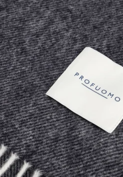 donkerblauwe profuomo sjaal scarf lambswool