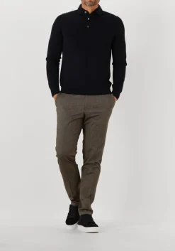 donkerblauwe profuomo trui polo onepiece luxury basic