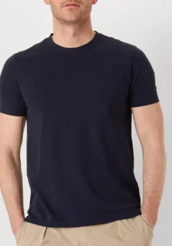 donkerblauwe profuomo t-shirt t-shirt crew neck ss