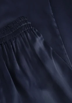 donkerblauwe resort finest pantalon satin pants
