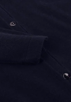 donkerblauwe resort finest vest polo short cardigan