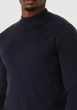 donkerblauwe stefano lauran trui turtle