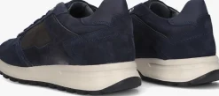 donkerblauwe stefano lauran lage sneakers star 005