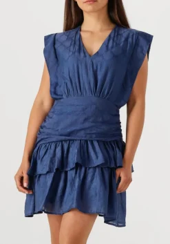 donkerblauwe suncoo mini jurk cyana