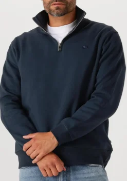 donkerblauwe the goodpeople sweater lucca