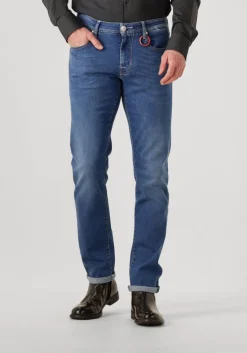 donkerblauwe tramarossa slim fit jeans michelangelo