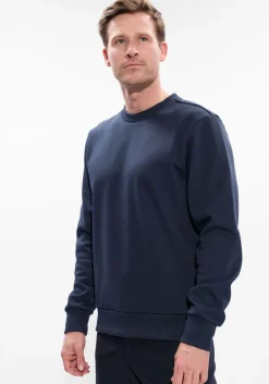 donkerblauwe wahts trui yates tech cotton