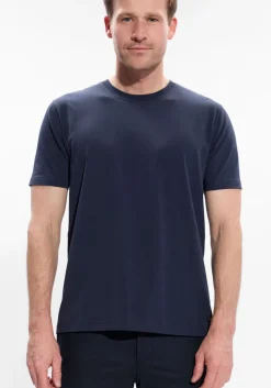 donkerblauwe wahts t-shirt berkley jersey stretch