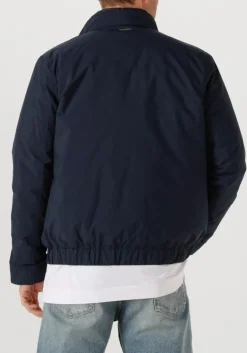 donkerblauwe woolrich jack cloud lewis bomber