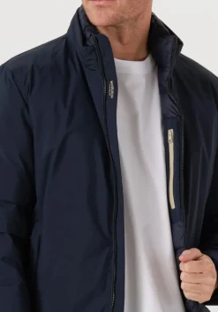 donkerblauwe woolrich jack cloud lewis bomber