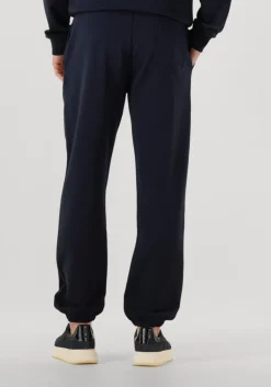 donkerblauwe woolrich joggingbroek logo interlock sweatpant