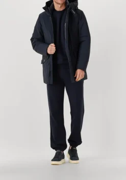 donkerblauwe woolrich parka's stretch arctic parka