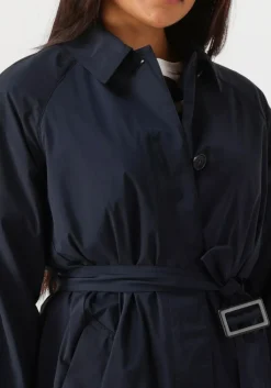 donkerblauwe woolrich parka's summer trench