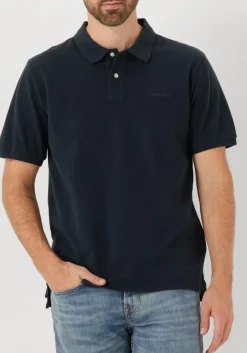 donkerblauwe woolrich polo classic american polo