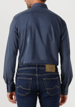 donkerblauwe xacus casual overhemd active 91617 520ml