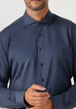 donkerblauwe xacus casual overhemd active 91617 520ml