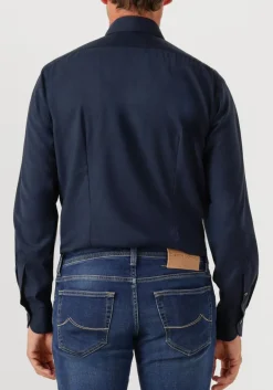 donkerblauwe xacus klassiek overhemd 11220 mop721ml