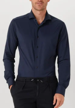 donkerblauwe xacus klassiek overhemd active shirt 558ml
