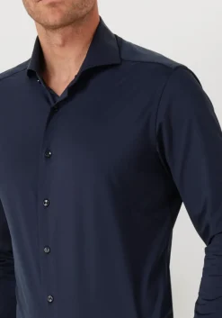 donkerblauwe xacus klassiek overhemd active shirt 558ml