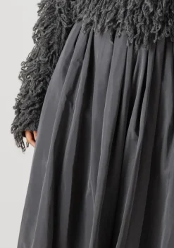 donkergrijze aimee the label maxirok maximus