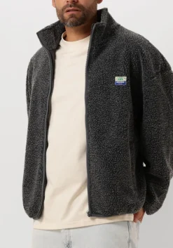 donkergrijze american vintage vest hoktown zip