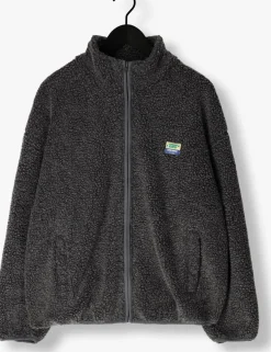 donkergrijze american vintage vest hoktown zip